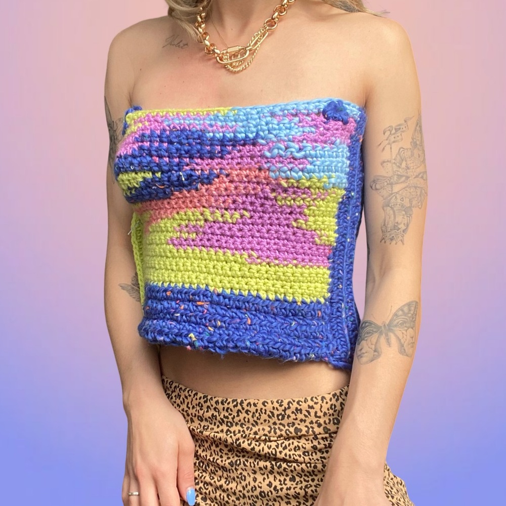 HANDMADE CROCHETTED TOP